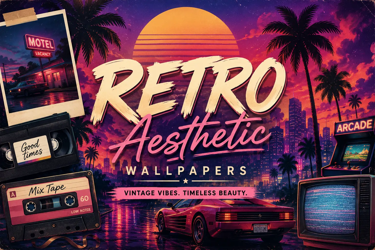 Retro Aesthetic Wallpapers in 4K for iPhone & Android | Avenlly